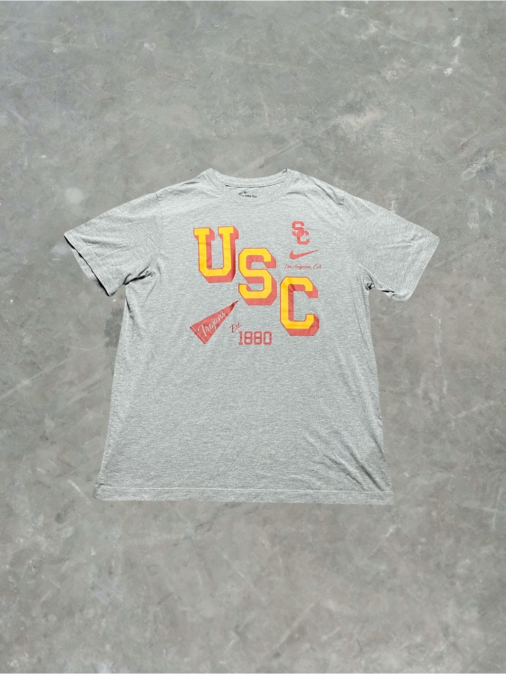 ☀️ Nike USC Trojans College Football Mens Size XL Gray